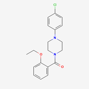 molecular formula C19H21ClN2O2 B5763100 1-(4-chlorophenyl)-4-(2-ethoxybenzoyl)piperazine 