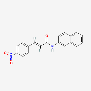 molecular formula C19H14N2O3 B5763108 N-2-naphthyl-3-(4-nitrophenyl)acrylamide 