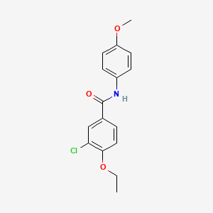 molecular formula C16H16ClNO3 B5763206 3-chloro-4-ethoxy-N-(4-methoxyphenyl)benzamide 