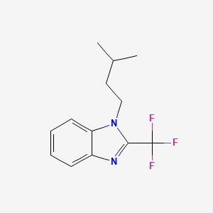 molecular formula C13H15F3N2 B5763218 1-(3-methylbutyl)-2-(trifluoromethyl)-1H-benzimidazole 