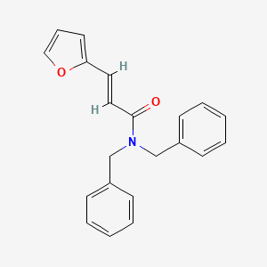 molecular formula C21H19NO2 B5763233 N,N-dibenzyl-3-(2-furyl)acrylamide 
