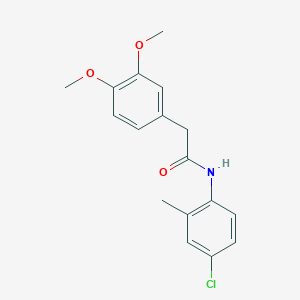 molecular formula C17H18ClNO3 B5763264 N-(4-chloro-2-methylphenyl)-2-(3,4-dimethoxyphenyl)acetamide 