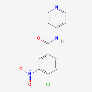 molecular formula C12H8ClN3O3 B5763311 4-chloro-3-nitro-N-4-pyridinylbenzamide 