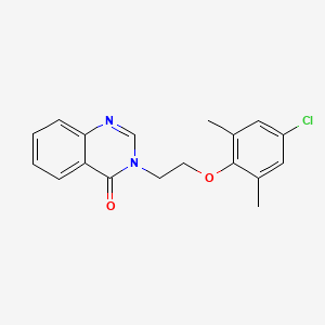 molecular formula C18H17ClN2O2 B5763338 3-[2-(4-chloro-2,6-dimethylphenoxy)ethyl]-4(3H)-quinazolinone 