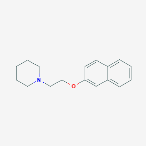 molecular formula C17H21NO B5763372 1-[2-(2-naphthyloxy)ethyl]piperidine 