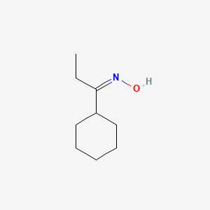 molecular formula C9H17NO B576340 (NZ)-N-(1-cyclohexylpropylidene)hydroxylamine CAS No. 1125-86-6