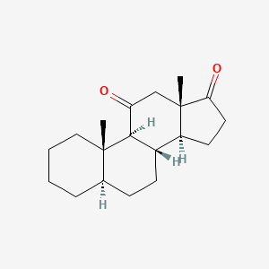 molecular formula C19H28O2 B576341 5alpha-Androstane-11,17-dione CAS No. 1228-66-6