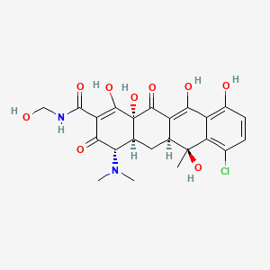 molecular formula C23H25ClN2O9 B576342 Clomocycline CAS No. 1181-54-0
