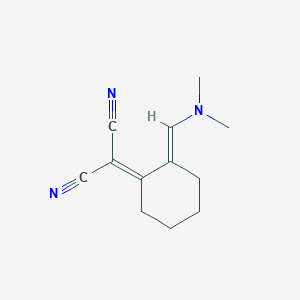 molecular formula C12H15N3 B5763422 {2-[(dimethylamino)methylene]cyclohexylidene}malononitrile CAS No. 88745-29-3