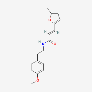 molecular formula C17H19NO3 B5763434 N-[2-(4-methoxyphenyl)ethyl]-3-(5-methyl-2-furyl)acrylamide 