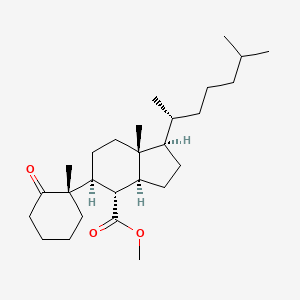 B576350 methyl (1R,3aS,4S,5S,7aR)-7a-methyl-1-[(2R)-6-methylheptan-2-yl]-5-[(1S)-1-methyl-2-oxocyclohexyl]-1,2,3,3a,4,5,6,7-octahydroindene-4-carboxylate CAS No. 1253-62-9