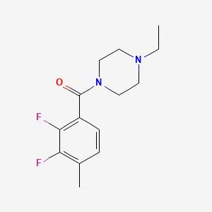 molecular formula C14H18F2N2O B5763509 1-(2,3-difluoro-4-methylbenzoyl)-4-ethylpiperazine 