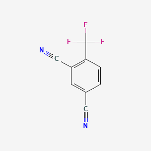 molecular formula C9H3F3N2 B576355 2,4-二氰基苯三氟甲基 CAS No. 1483-43-8