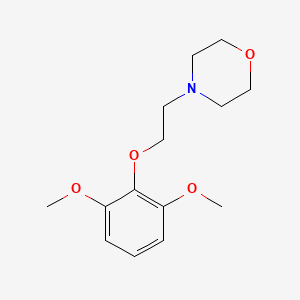molecular formula C14H21NO4 B5763554 4-[2-(2,6-dimethoxyphenoxy)ethyl]morpholine 