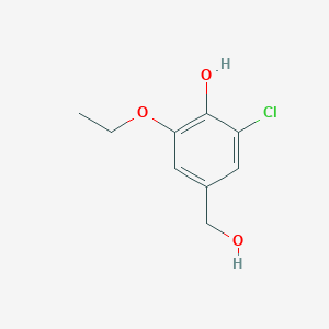 molecular formula C9H11ClO3 B5763578 2-chloro-6-ethoxy-4-(hydroxymethyl)phenol 