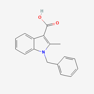 molecular formula C17H15NO2 B576358 1-苄基-2-甲基-1H-吲哚-3-羧酸 CAS No. 885525-21-3
