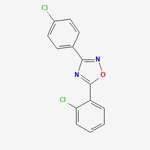 molecular formula C14H8Cl2N2O B5763585 5-(2-chlorophenyl)-3-(4-chlorophenyl)-1,2,4-oxadiazole 