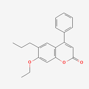 molecular formula C20H20O3 B5763601 7-ethoxy-4-phenyl-6-propyl-2H-chromen-2-one CAS No. 6238-26-2