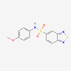 molecular formula C13H11N3O3S2 B5763613 N-(4-methoxyphenyl)-2,1,3-benzothiadiazole-5-sulfonamide 