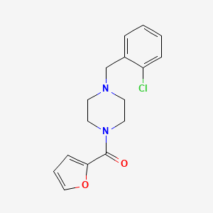 molecular formula C16H17ClN2O2 B5763626 1-(2-chlorobenzyl)-4-(2-furoyl)piperazine 