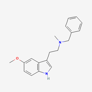 B576363 N-Benzyl-2-(5-methoxy-1H-indol-3-yl)-N-methylethan-1-amine CAS No. 1233-48-3