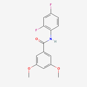 molecular formula C15H13F2NO3 B5763633 N-(2,4-difluorophenyl)-3,5-dimethoxybenzamide 