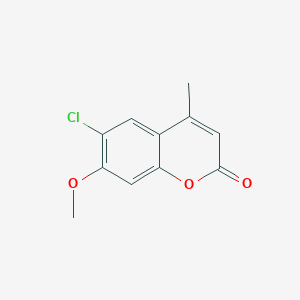 molecular formula C11H9ClO3 B5763672 6-氯-7-甲氧基-4-甲基-2H-色烯-2-酮 