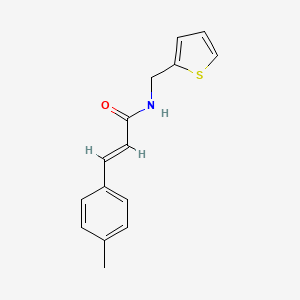 molecular formula C15H15NOS B5763700 3-(4-methylphenyl)-N-(2-thienylmethyl)acrylamide 