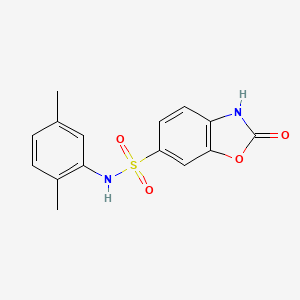 molecular formula C15H14N2O4S B5763731 N-(2,5-dimethylphenyl)-2-oxo-2,3-dihydro-1,3-benzoxazole-6-sulfonamide 