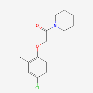 molecular formula C14H18ClNO2 B5763757 1-[(4-chloro-2-methylphenoxy)acetyl]piperidine 