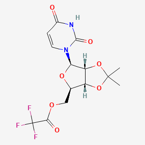 B576377 Uridine, 2',3'-O-isopropylidene-, 5'-(trifluoroacetate) CAS No. 1598-49-8