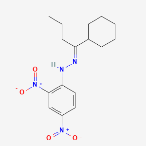B576380 N-[(E)-1-cyclohexylbutylideneamino]-2,4-dinitroaniline CAS No. 1462-28-8