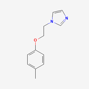 molecular formula C12H14N2O B5763814 1-[2-(4-methylphenoxy)ethyl]-1H-imidazole 