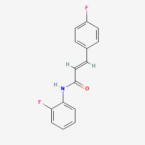 molecular formula C15H11F2NO B5763829 N-(2-fluorophenyl)-3-(4-fluorophenyl)acrylamide 
