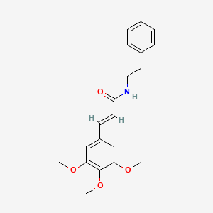 molecular formula C20H23NO4 B5763838 N-(2-phenylethyl)-3-(3,4,5-trimethoxyphenyl)acrylamide 