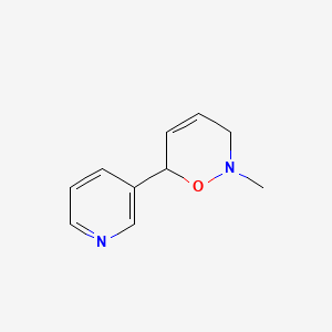B576384 2-Methyl-6-pyridin-3-yl-3,6-dihydrooxazine CAS No. 1131-49-3