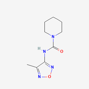molecular formula C9H14N4O2 B5763852 N-(4-methyl-1,2,5-oxadiazol-3-yl)-1-piperidinecarboxamide 