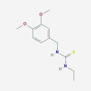 molecular formula C12H18N2O2S B5763861 N-(3,4-dimethoxybenzyl)-N'-ethylthiourea 
