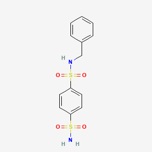 molecular formula C13H14N2O4S2 B5763864 N-benzyl-1,4-benzenedisulfonamide 