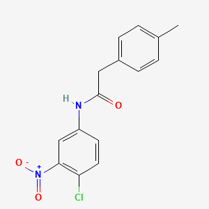 molecular formula C15H13ClN2O3 B5763878 N-(4-chloro-3-nitrophenyl)-2-(4-methylphenyl)acetamide 