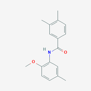 molecular formula C17H19NO2 B5763911 N-(2-methoxy-5-methylphenyl)-3,4-dimethylbenzamide 