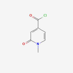molecular formula C7H6ClNO2 B576397 1-Methyl-2-oxo-1,2-dihydropyridine-4-carbonyl chloride CAS No. 84853-99-6