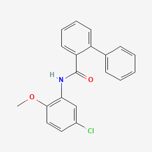 molecular formula C20H16ClNO2 B5763974 N-(5-chloro-2-methoxyphenyl)-2-biphenylcarboxamide 
