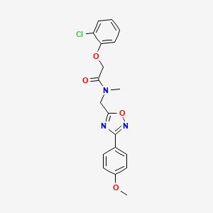 molecular formula C19H18ClN3O4 B5763987 2-(2-chlorophenoxy)-N-{[3-(4-methoxyphenyl)-1,2,4-oxadiazol-5-yl]methyl}-N-methylacetamide 