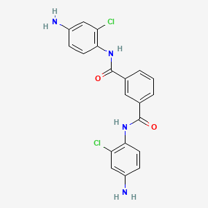 molecular formula C20H16Cl2N4O2 B5764005 N,N'-bis(4-amino-2-chlorophenyl)isophthalamide 