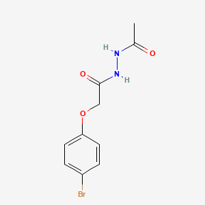 molecular formula C10H11BrN2O3 B5764016 N'-acetyl-2-(4-bromophenoxy)acetohydrazide 