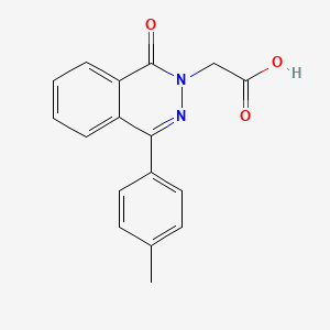 molecular formula C17H14N2O3 B5764027 [4-(4-methylphenyl)-1-oxo-2(1H)-phthalazinyl]acetic acid 