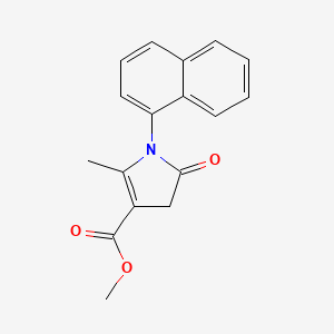 molecular formula C17H15NO3 B5764035 methyl 2-methyl-1-(1-naphthyl)-5-oxo-4,5-dihydro-1H-pyrrole-3-carboxylate 
