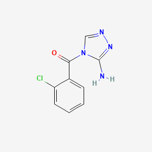 molecular formula C9H7ClN4O B5764045 4-(2-chlorobenzoyl)-4H-1,2,4-triazol-3-amine 