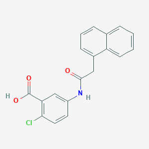molecular formula C19H14ClNO3 B5764067 2-chloro-5-[(1-naphthylacetyl)amino]benzoic acid 